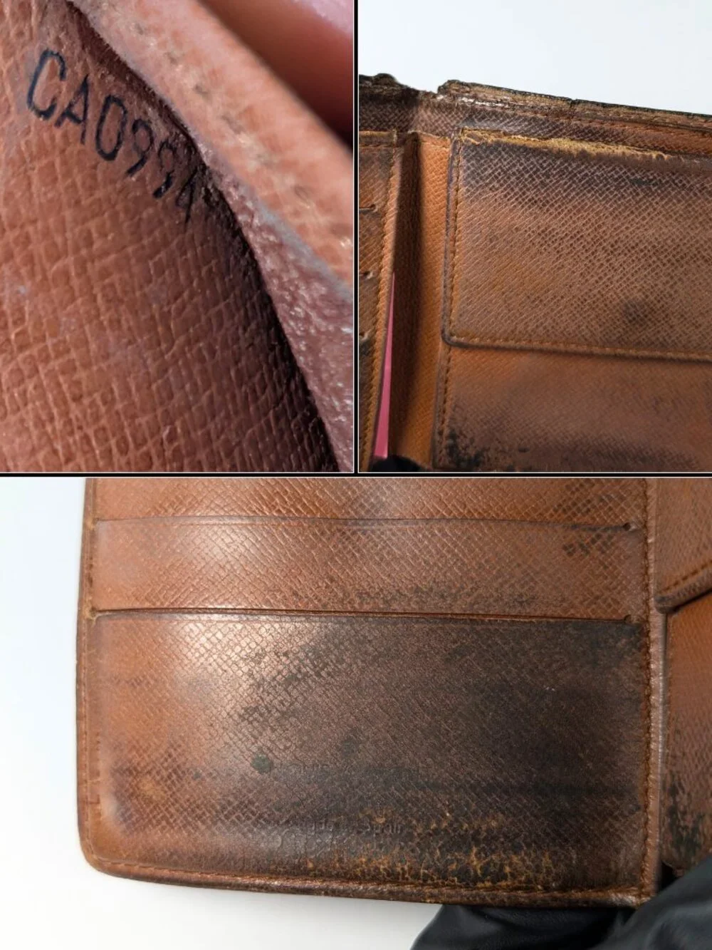 Louis Vuitton Monogram Coated Canvas Marco Men's Bi-Fold Wallet CAO994 READ